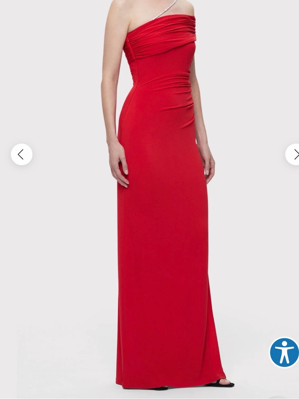 Herve Leger Vibrant Red Maxi Column Skirt - Picture 2 of 4